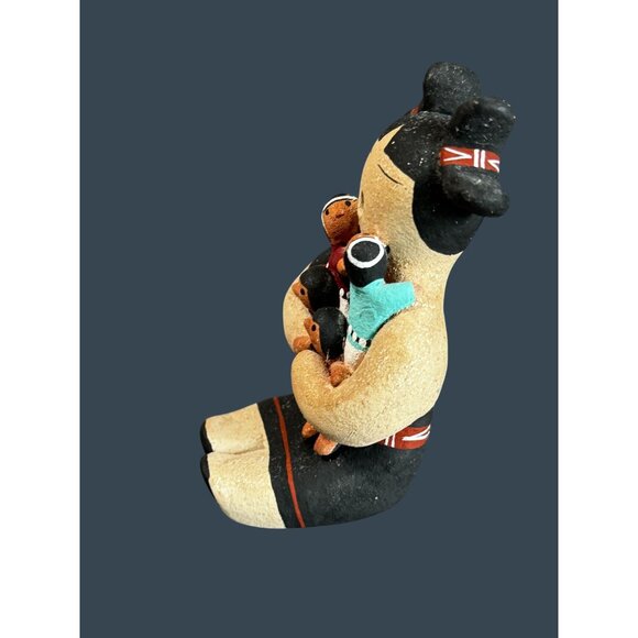 Margaret Quintana Native American Storyteller Pottery Figure 4 Children Signed 5 - Picture 7 of 9